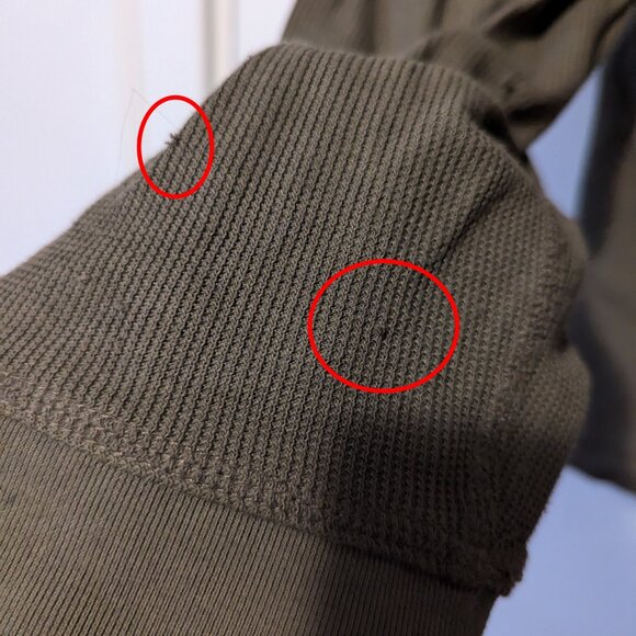 VINCE - Textured cotton blend green hoodie - Sz M - Picture 9 of 10